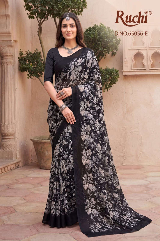 Ruchi Saree Saffron Chiffon Vol 275 Printed Chiffon Saree