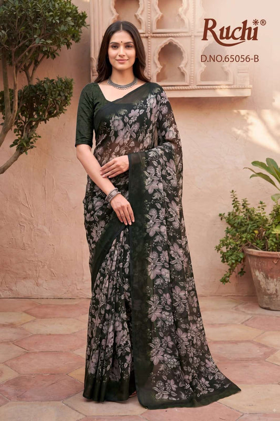 Ruchi Saree Saffron Chiffon Vol 275 Printed Chiffon Saree