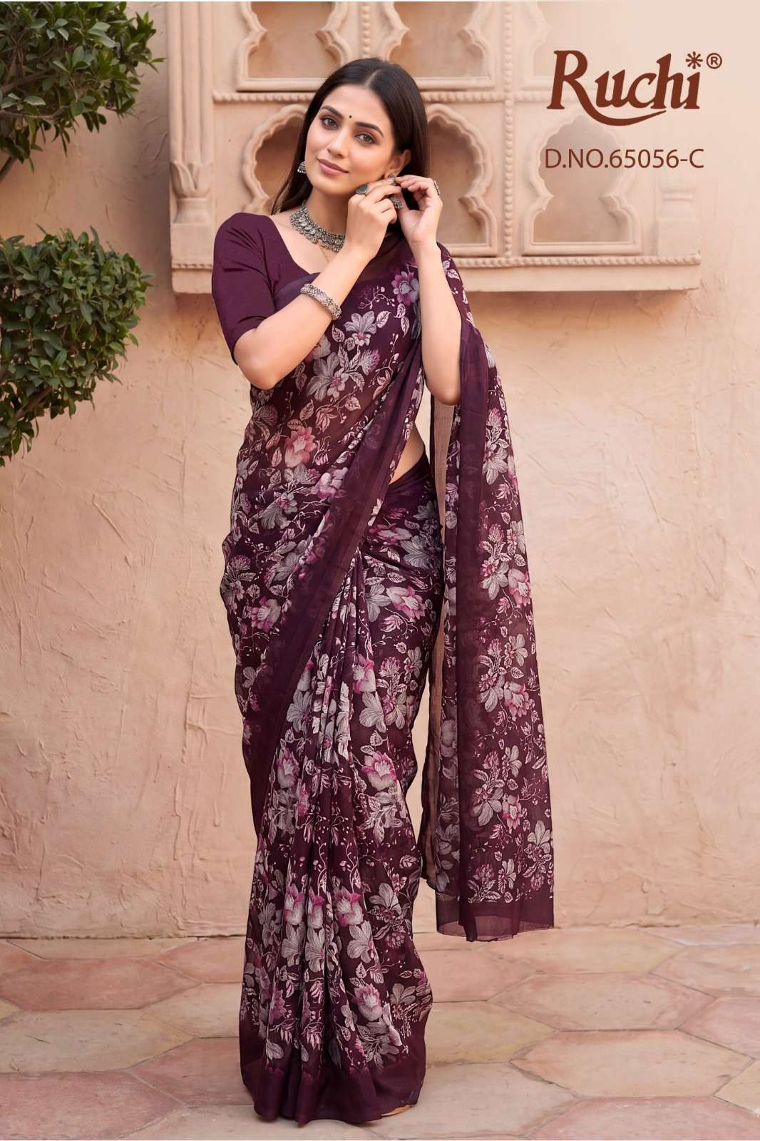 Ruchi Saree Saffron Chiffon Vol 275 Printed Chiffon Saree