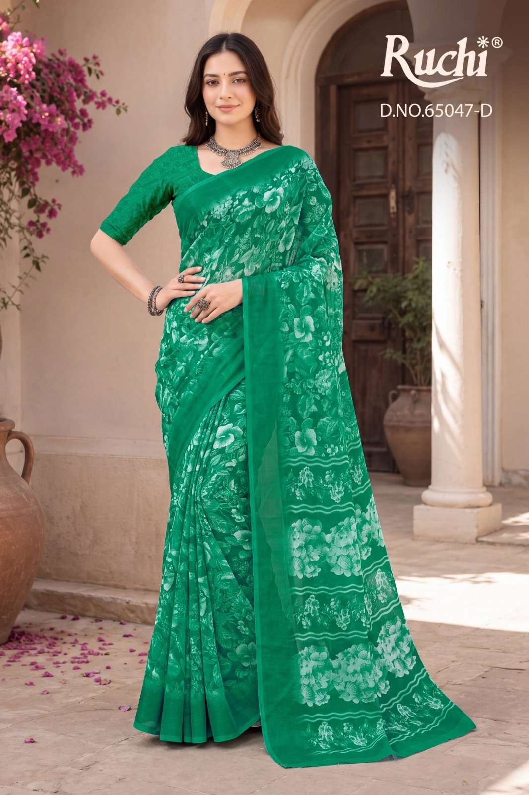Ruchi Saree Saffron Chiffon Vol 276 Printed Chiffon Saree - Amrah Wholesale