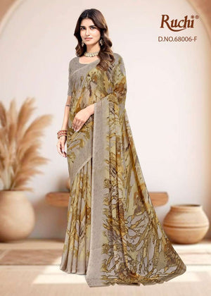 Ruchi Saree Shimmer Georgette 68006 Colors