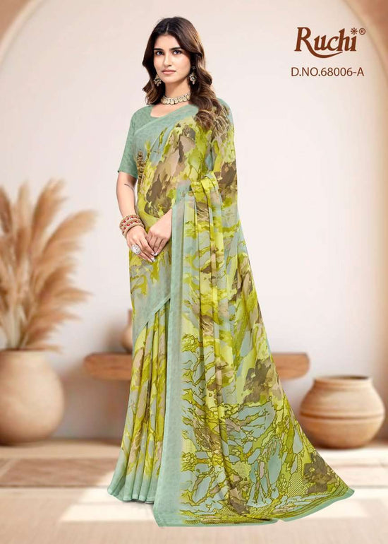 Ruchi Saree Shimmer Georgette 68006 Colors