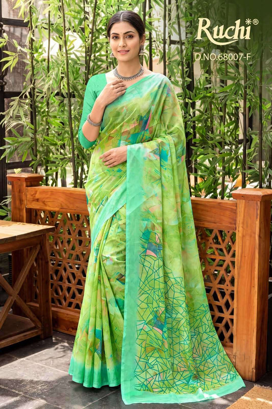 Ruchi Saree Shimmer Georgette 68007 Colors