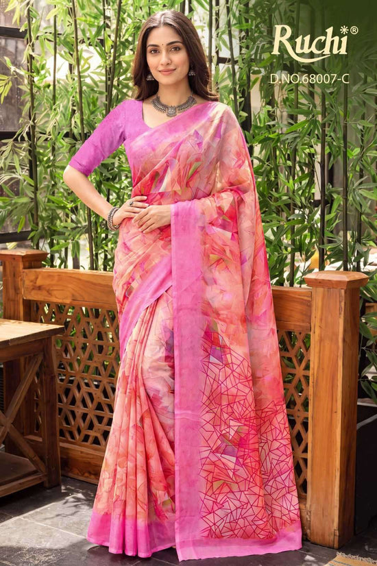 Ruchi Saree Shimmer Georgette 68007 Colors