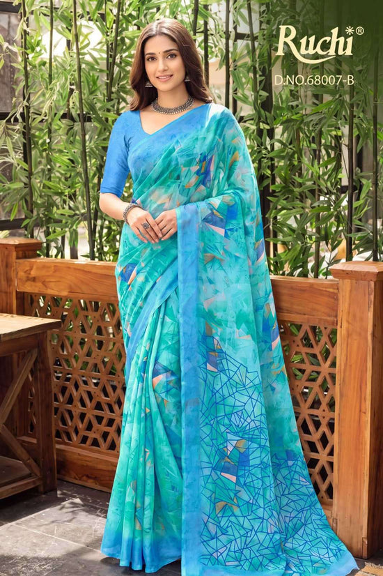 Ruchi Saree Shimmer Georgette 68007 Colors
