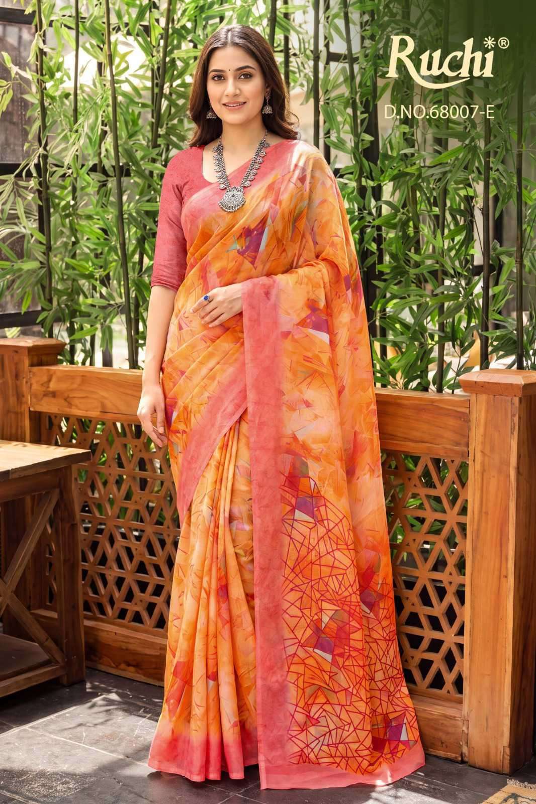 Ruchi Saree Shimmer Georgette 68007 Colors