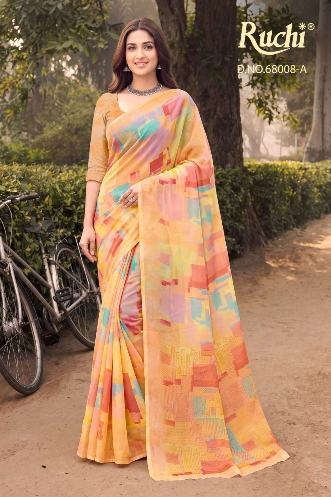 Ruchi Saree Shimmer Georgette Vol 3 68008 Colors Shimmer Georgette Saree