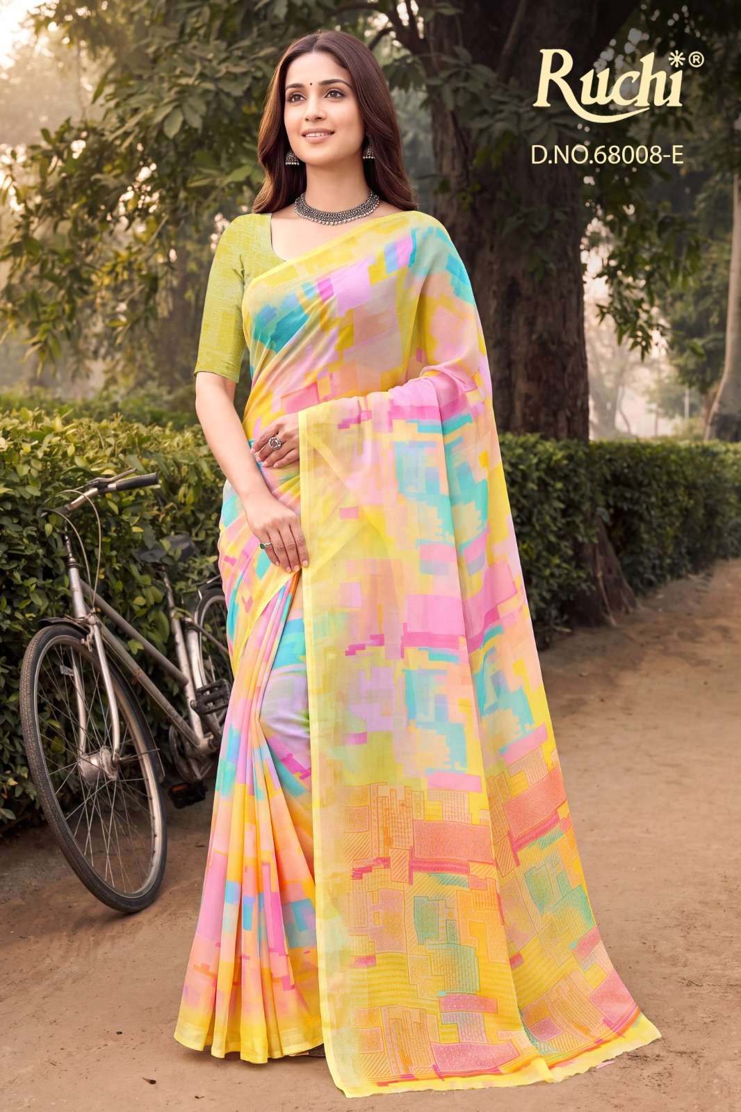 Ruchi Saree Shimmer Georgette Vol 3 68008 Colors Shimmer Georgette Saree