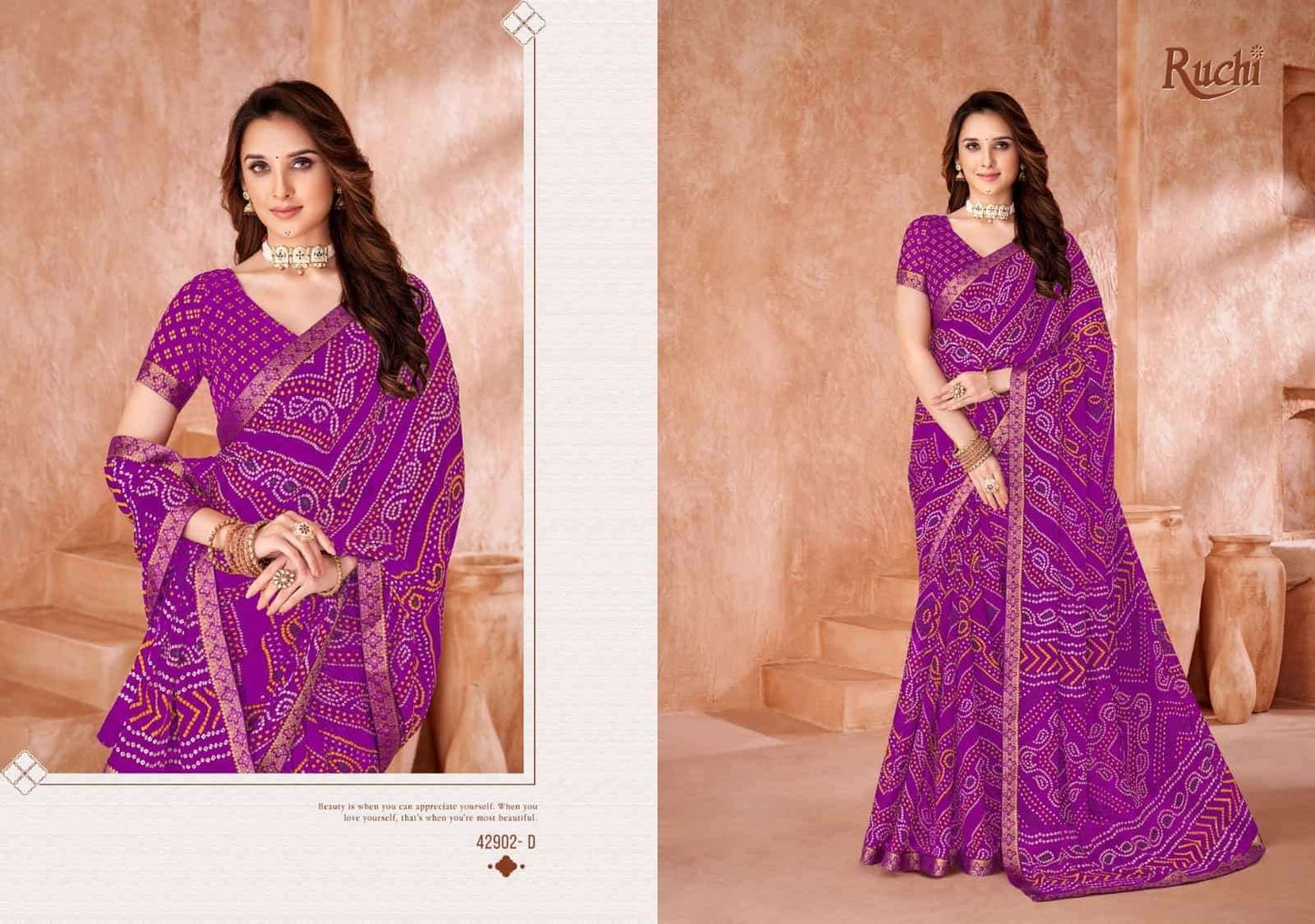 Ruchi Saree Simaya Vol 35 Premium Chiffon Saree Wholesale Collection