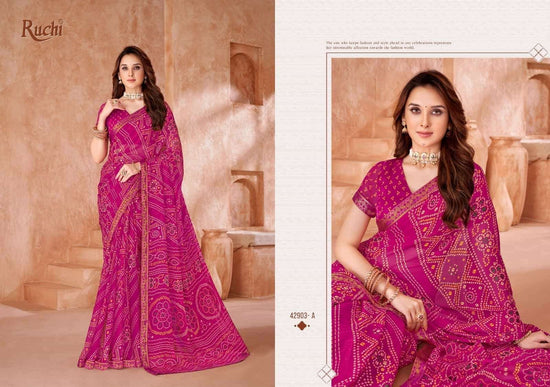 Ruchi Saree Simaya Vol 35 Premium Chiffon Saree Wholesale Collection