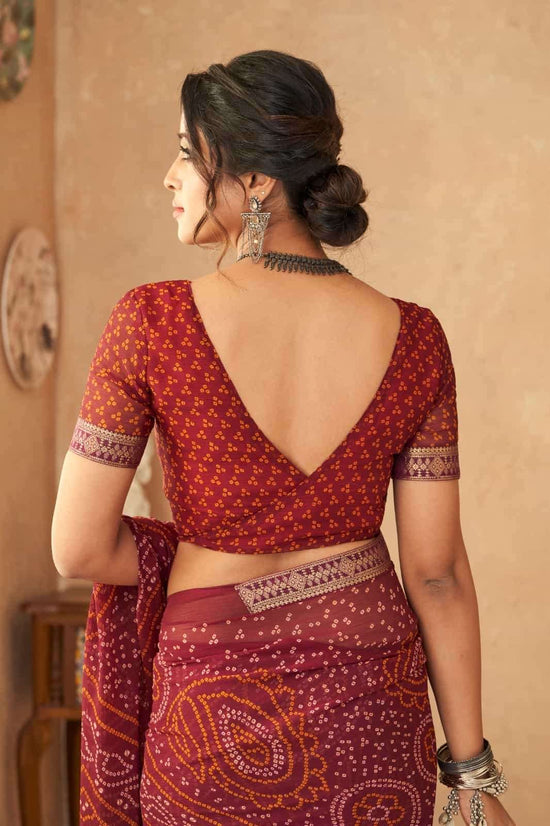 Ruchi Saree Simayaa Vol 18 Chiffon Bandhani Saree - Amrah Wholesale