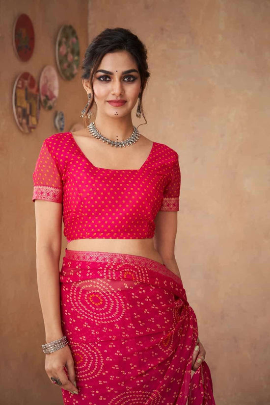 Ruchi Saree Simayaa Vol 18 Chiffon Bandhani Saree - Amrah Wholesale