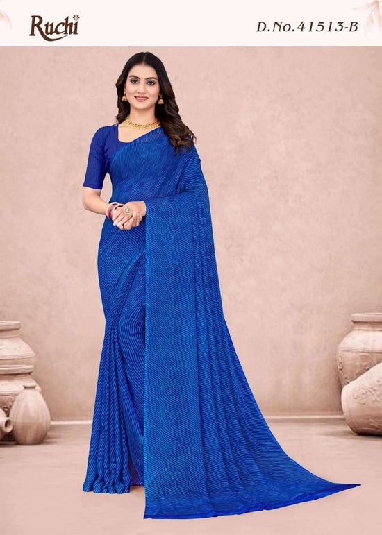 Ruchi Saree Star Chiffon Lehriya 13 Chiffon Saree