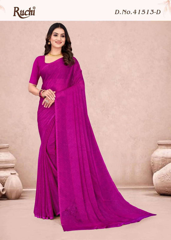 Ruchi Saree Star Chiffon Lehriya 13 Chiffon Saree