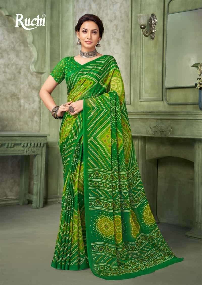 Ruchi Saree Super Star Chiffon Vol 193 Chiffon Saree - Amrah Wholesale