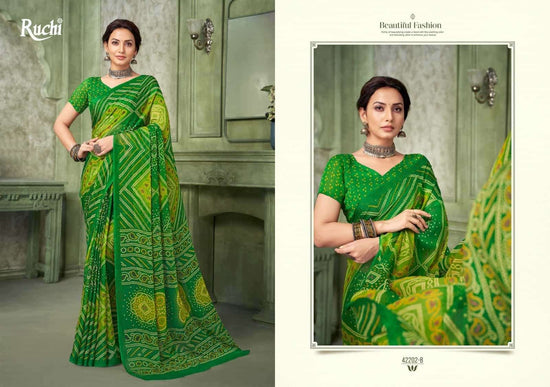 Ruchi Saree Super Star Chiffon Vol 193 Chiffon Saree - Amrah Wholesale