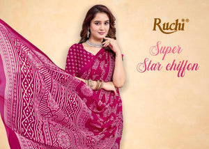 Ruchi Saree Super Star Chiffon Vol 236 Fancy Chiffon Saree Collection