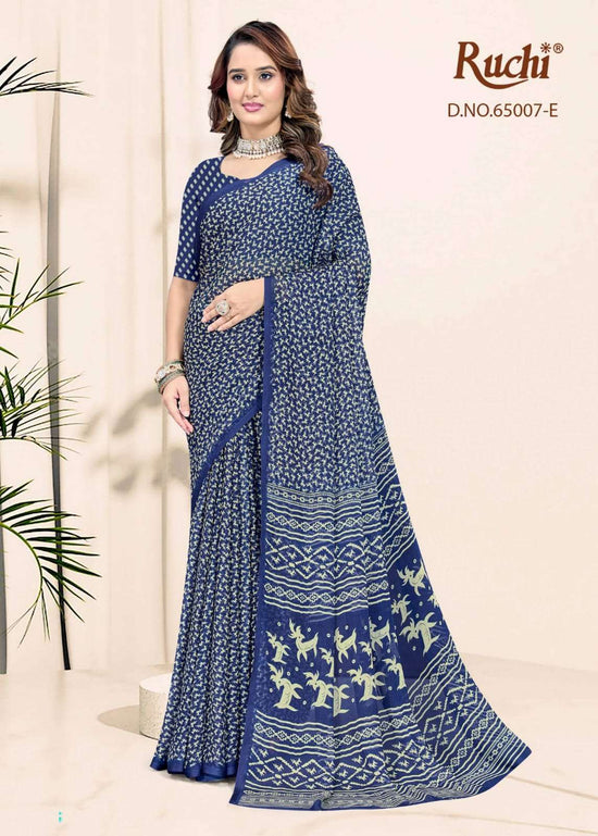 Ruchi Saree Super Star Chiffon Vol 246 Chiffon Saree With Chiffon Blouse - Amrah Wholesale