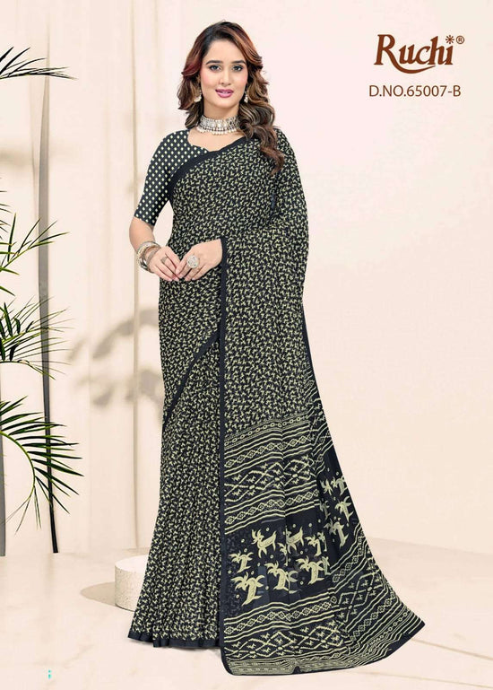 Ruchi Saree Super Star Chiffon Vol 246 Chiffon Saree With Chiffon Blouse - Amrah Wholesale