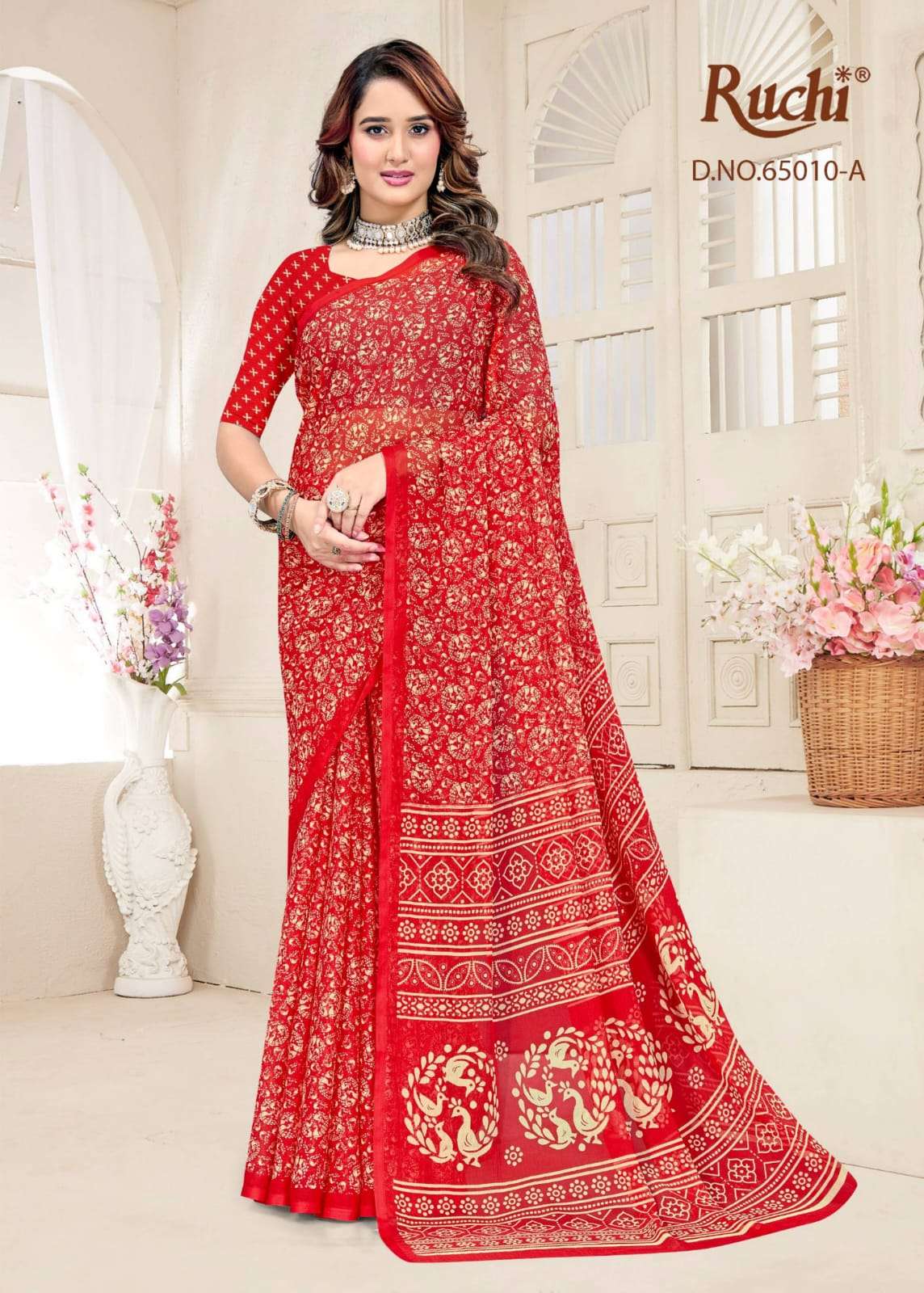 Ruchi Saree Super Star Chiffon Vol 249 Chiffon Saree With Fancy Blouse - Amrah Wholesale