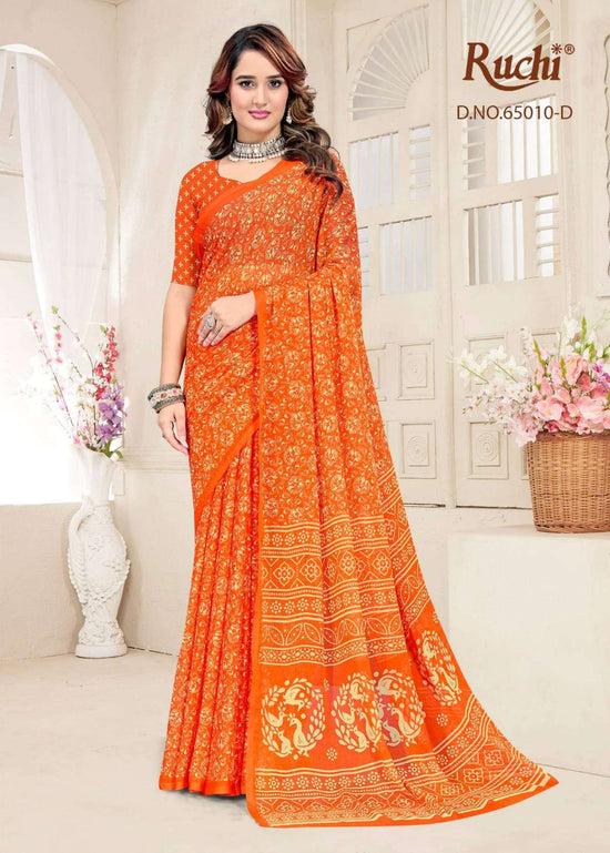 Ruchi Saree Super Star Chiffon Vol 249 Chiffon Saree With Fancy Blouse - Amrah Wholesale