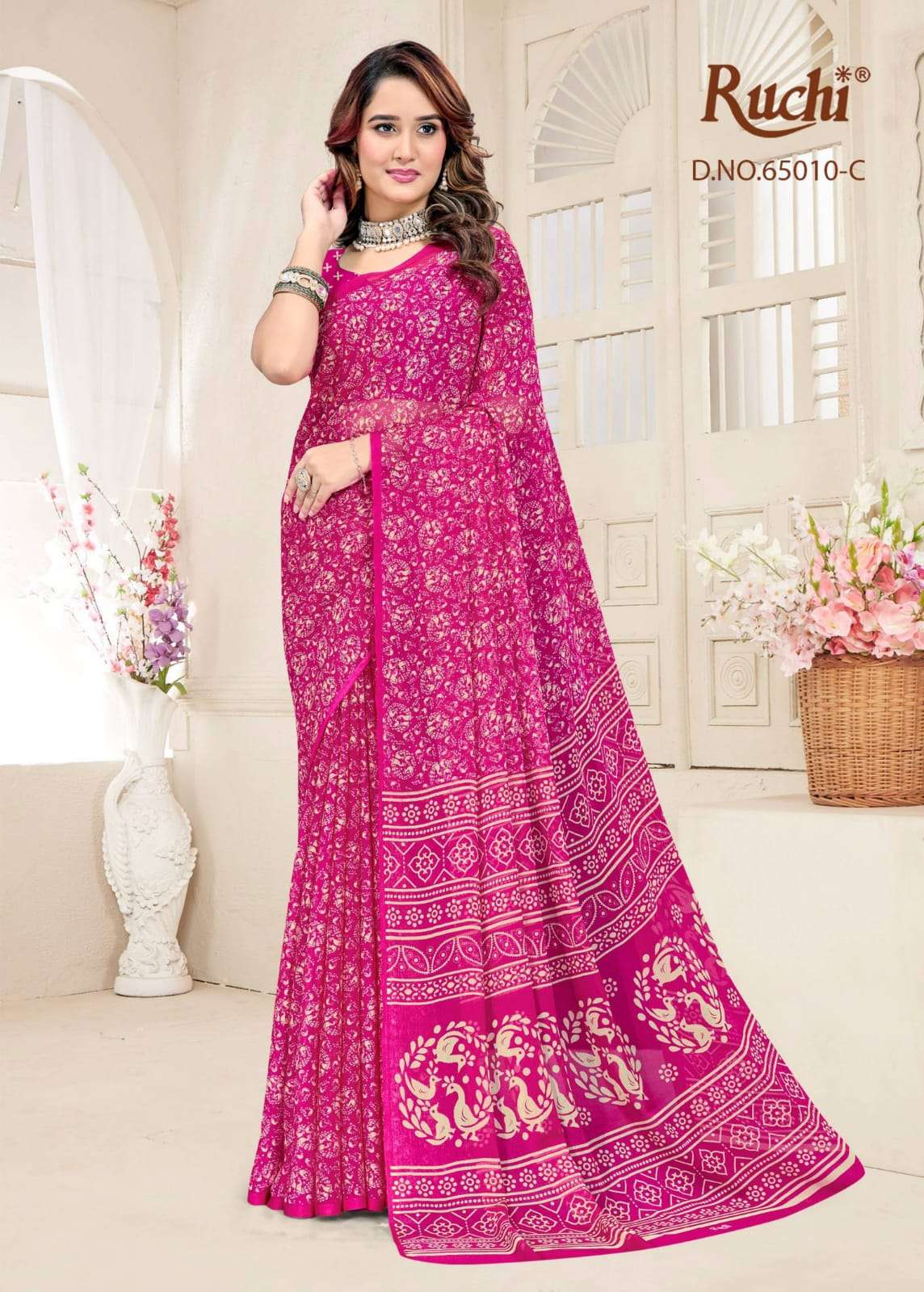Ruchi Saree Super Star Chiffon Vol 249 Chiffon Saree With Fancy Blouse - Amrah Wholesale