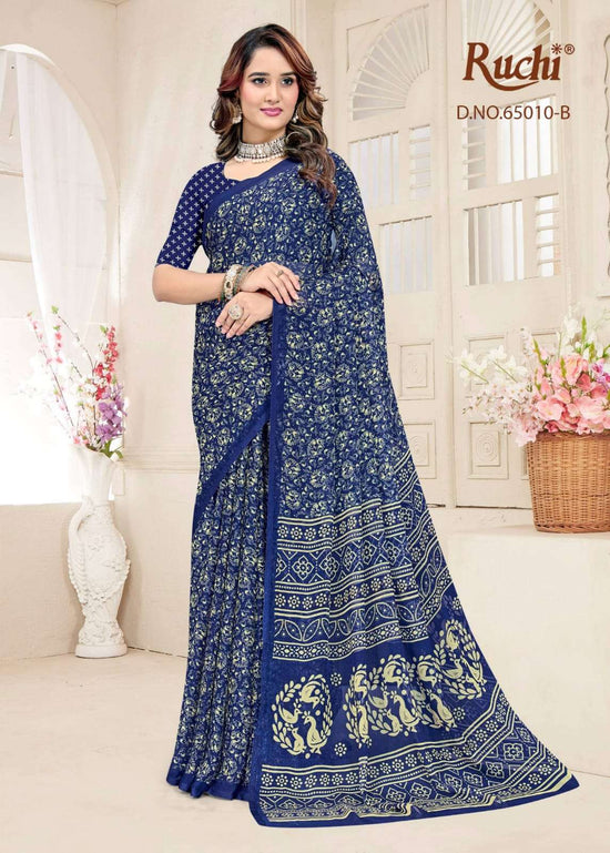 Ruchi Saree Super Star Chiffon Vol 249 Chiffon Saree With Fancy Blouse - Amrah Wholesale