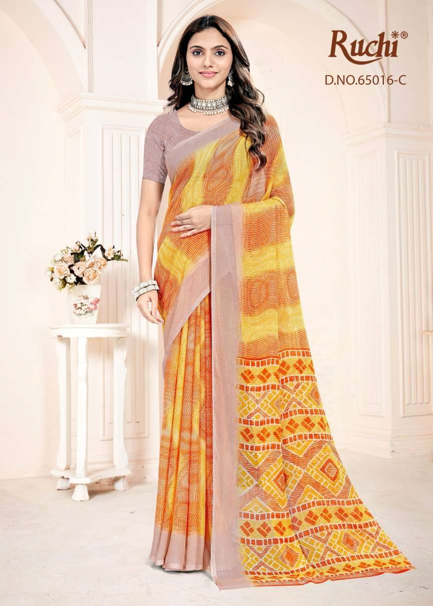 Ruchi Saree Super Star Chiffon Vol 255 Chiffon Saree