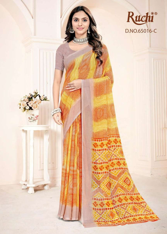 Ruchi Saree Super Star Chiffon Vol 255 Chiffon Saree