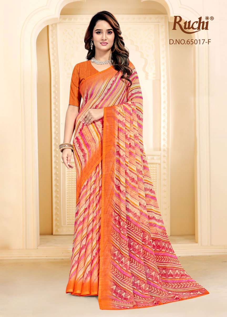 Ruchi Saree Super Star Chiffon Vol 256 Chiffon Saree
