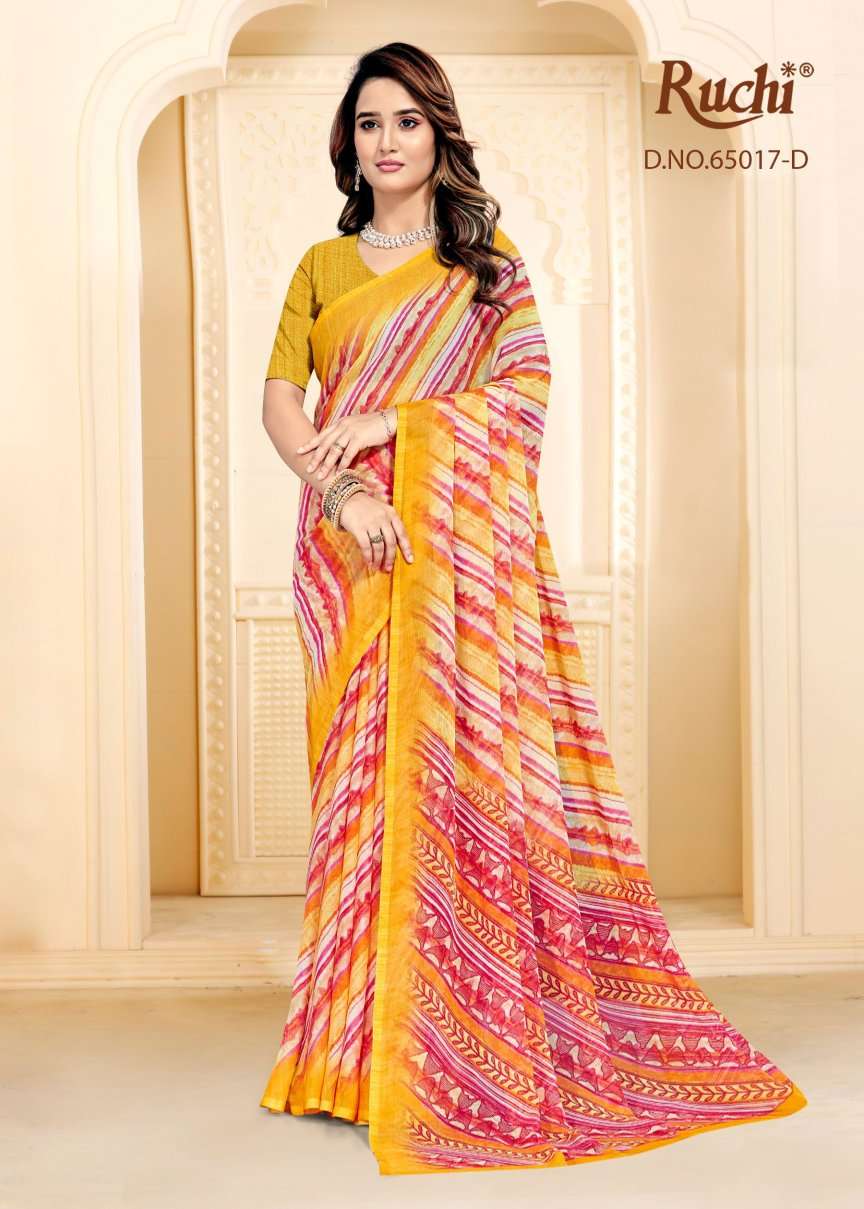 Ruchi Saree Super Star Chiffon Vol 256 Chiffon Saree
