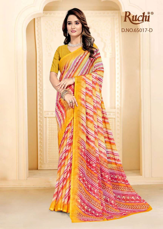 Ruchi Saree Super Star Chiffon Vol 256 Chiffon Saree
