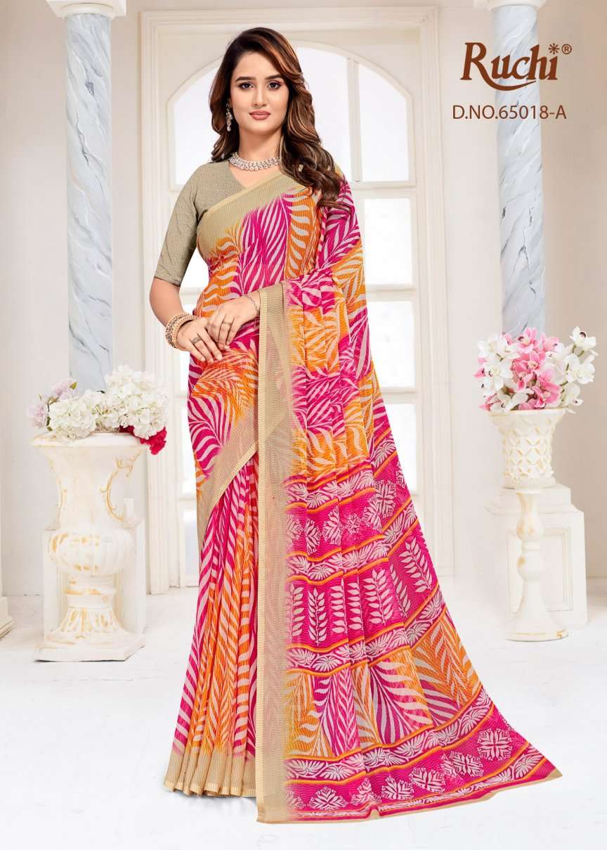 Ruchi Saree Super Star Chiffon Vol 257 Chiffon Saree