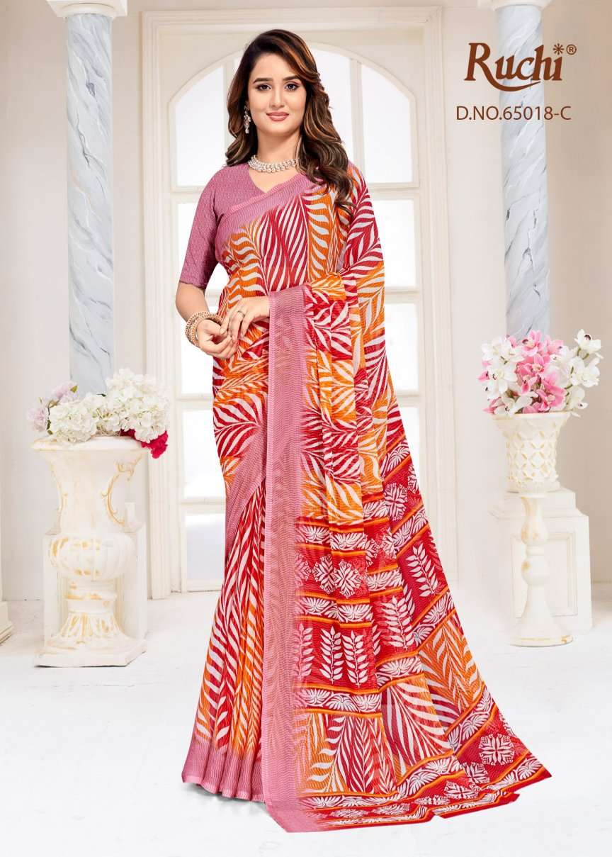 Ruchi Saree Super Star Chiffon Vol 257 Chiffon Saree