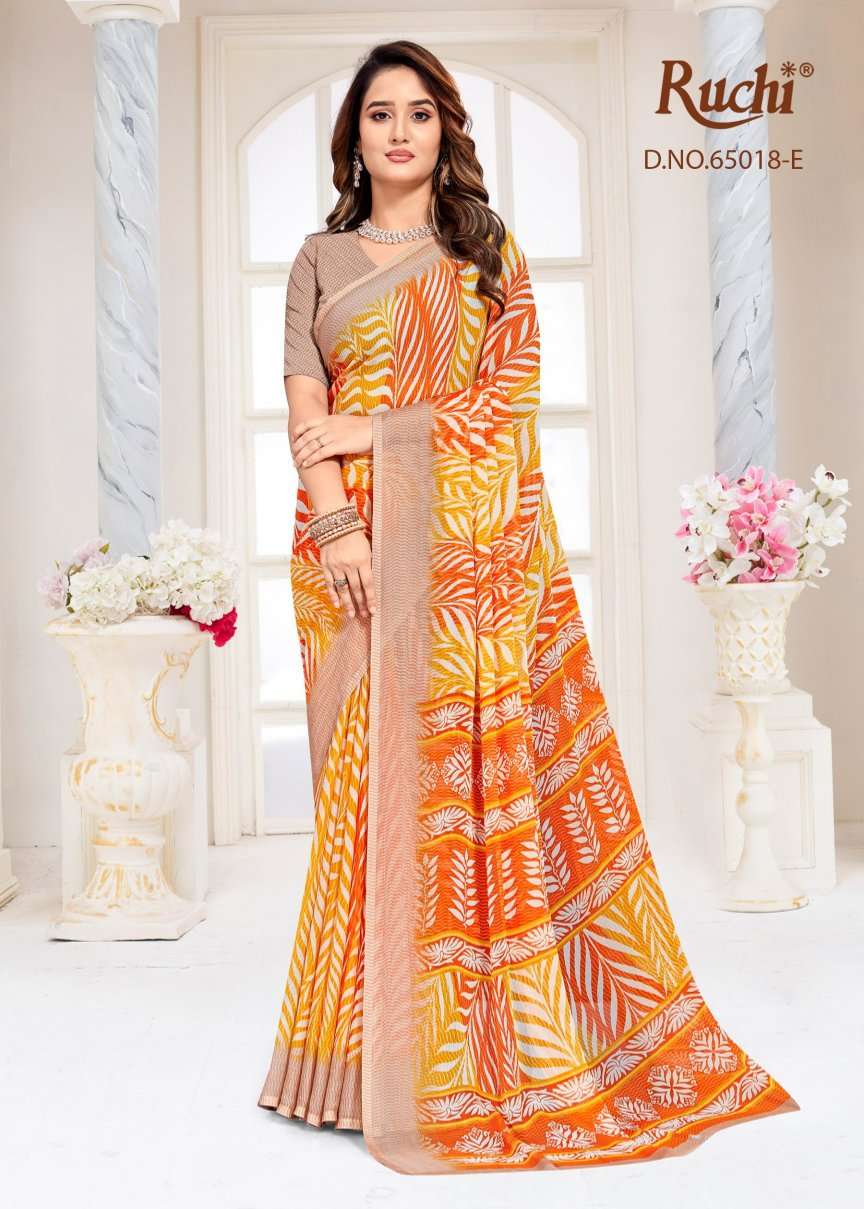 Ruchi Saree Super Star Chiffon Vol 257 Chiffon Saree