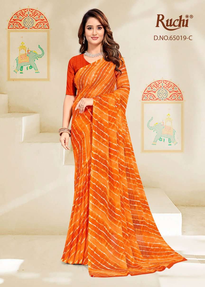 Ruchi Saree Super Star Chiffon Vol 258 Chiffon Saree