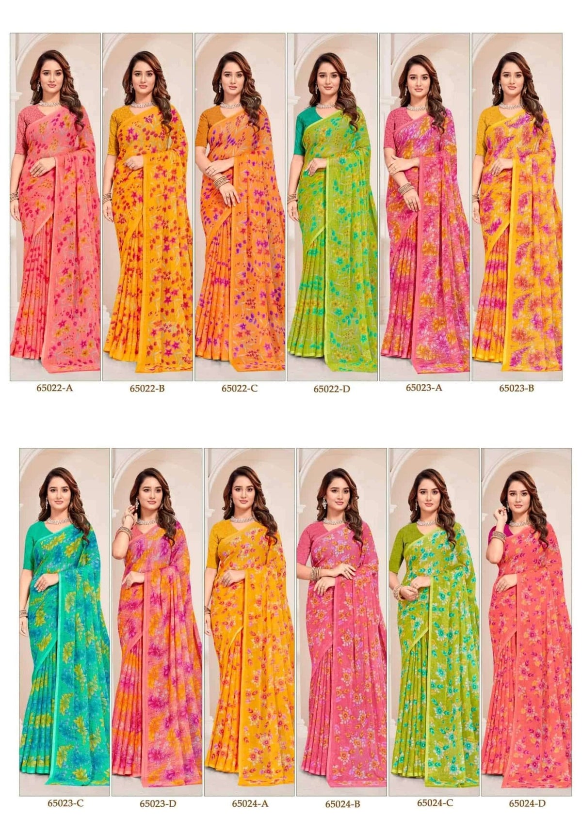 Ruchi Saree Super Star Chiffon Vol 261 Chiffon Saree Wholesale - Amrah Wholesale