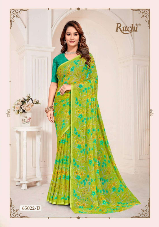Ruchi Saree Super Star Chiffon Vol 261 Chiffon Saree Wholesale - Amrah Wholesale