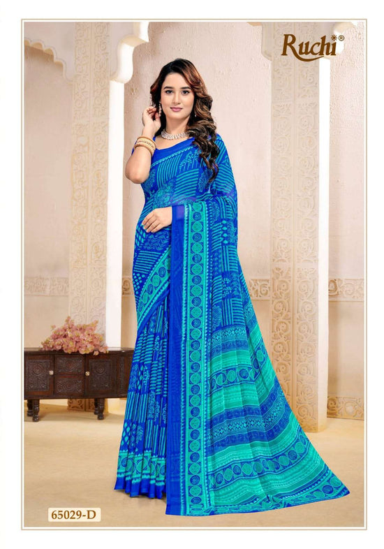 Ruchi Saree Super Star Chiffon Vol 263 Chiffon Saree Wholesale - Amrah Wholesale