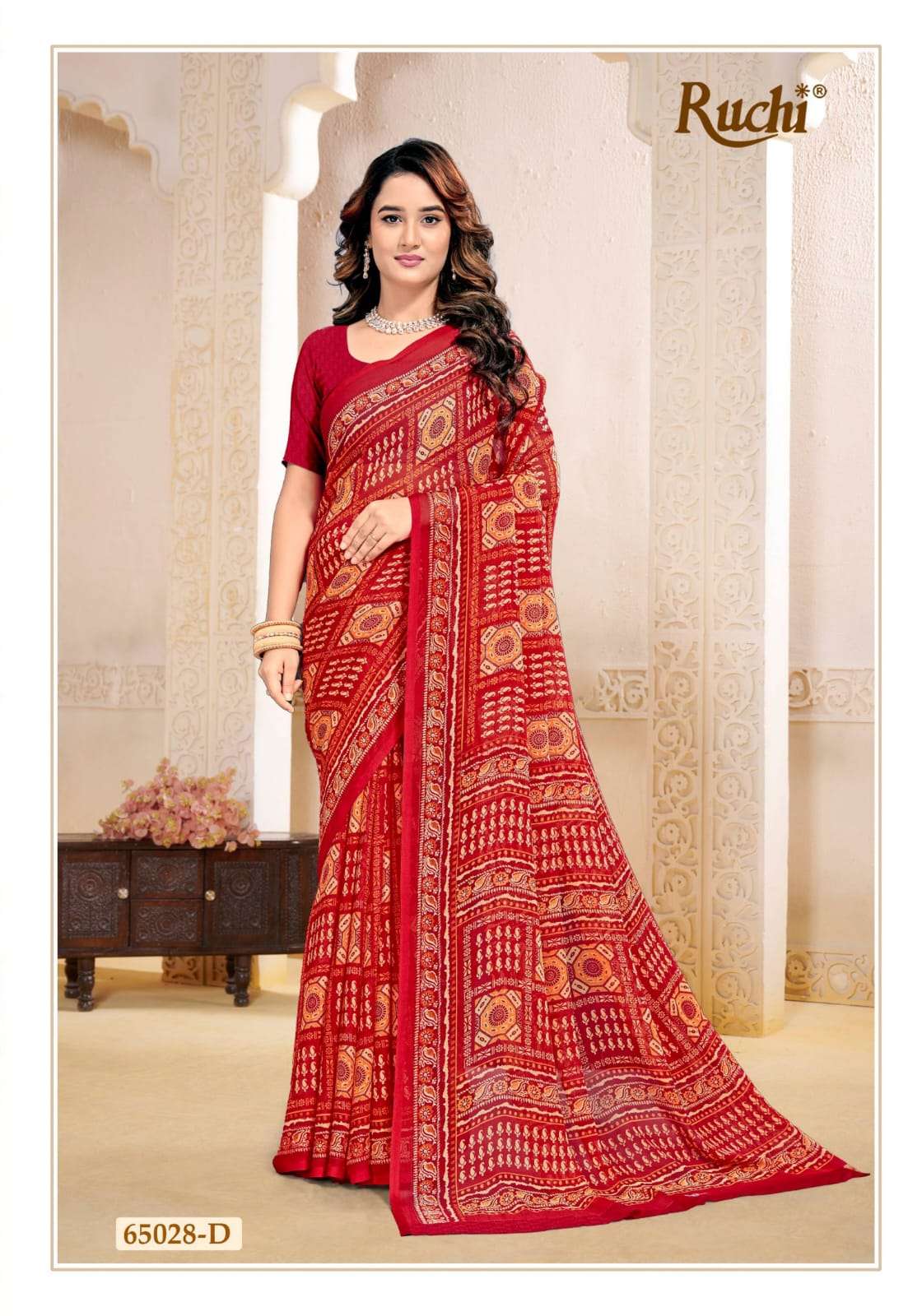 Ruchi Saree Super Star Chiffon Vol 263 Chiffon Saree Wholesale - Amrah Wholesale