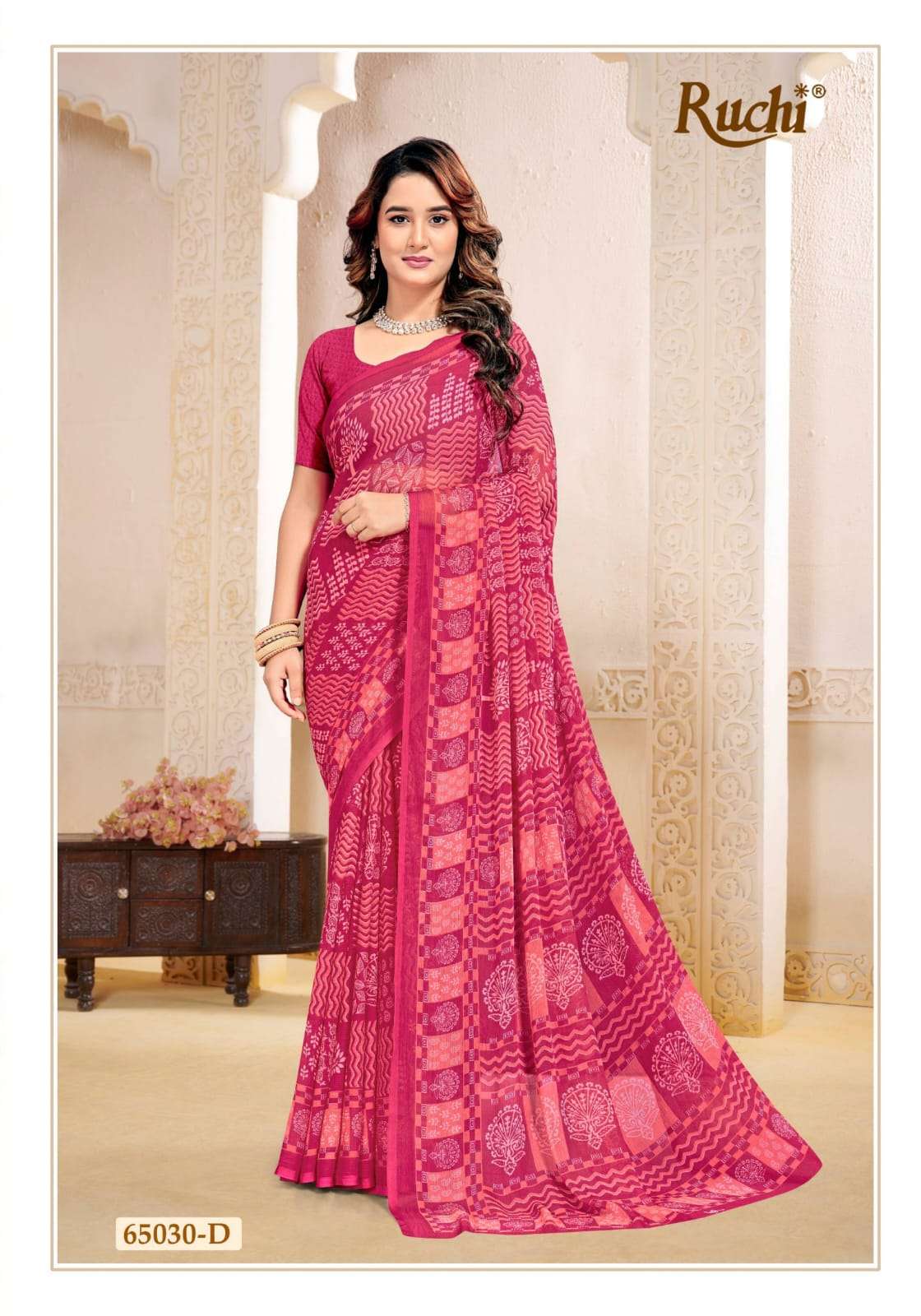 Ruchi Saree Super Star Chiffon Vol 263 Chiffon Saree Wholesale - Amrah Wholesale