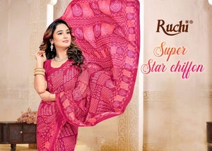 Ruchi Saree Super Star Chiffon Vol 263 Chiffon Saree Wholesale - Amrah Wholesale