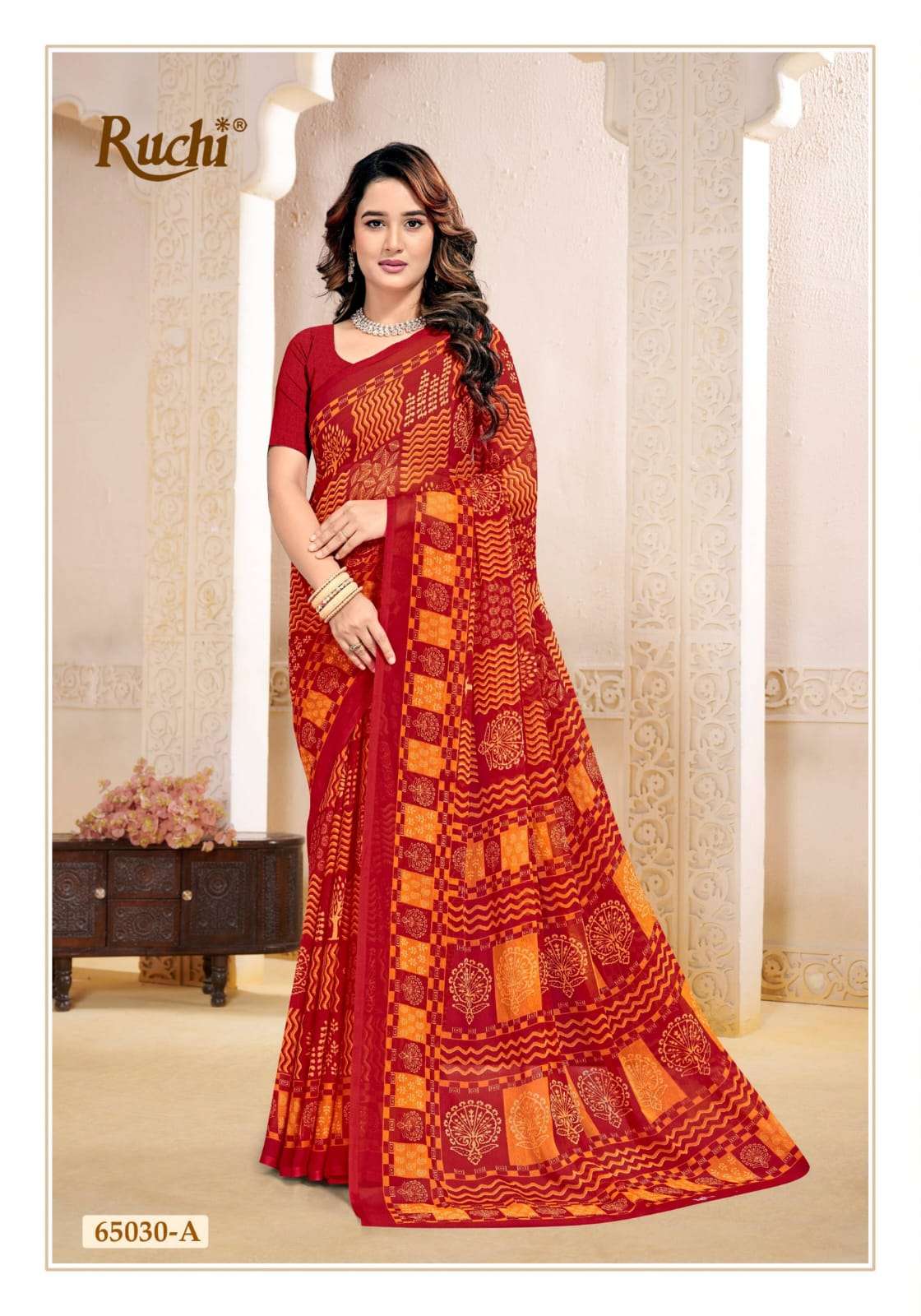 Ruchi Saree Super Star Chiffon Vol 263 Chiffon Saree Wholesale - Amrah Wholesale