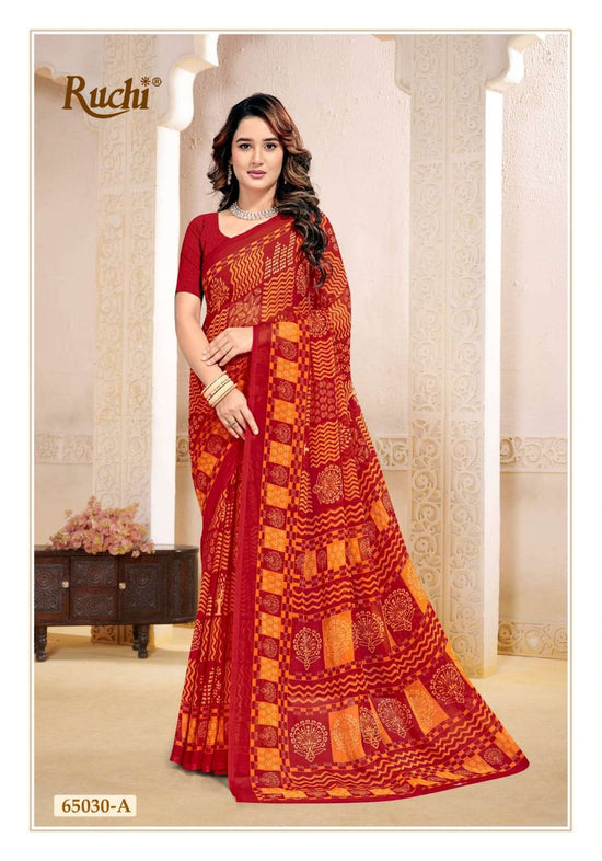 Ruchi Saree Super Star Chiffon Vol 263 Chiffon Saree Wholesale - Amrah Wholesale