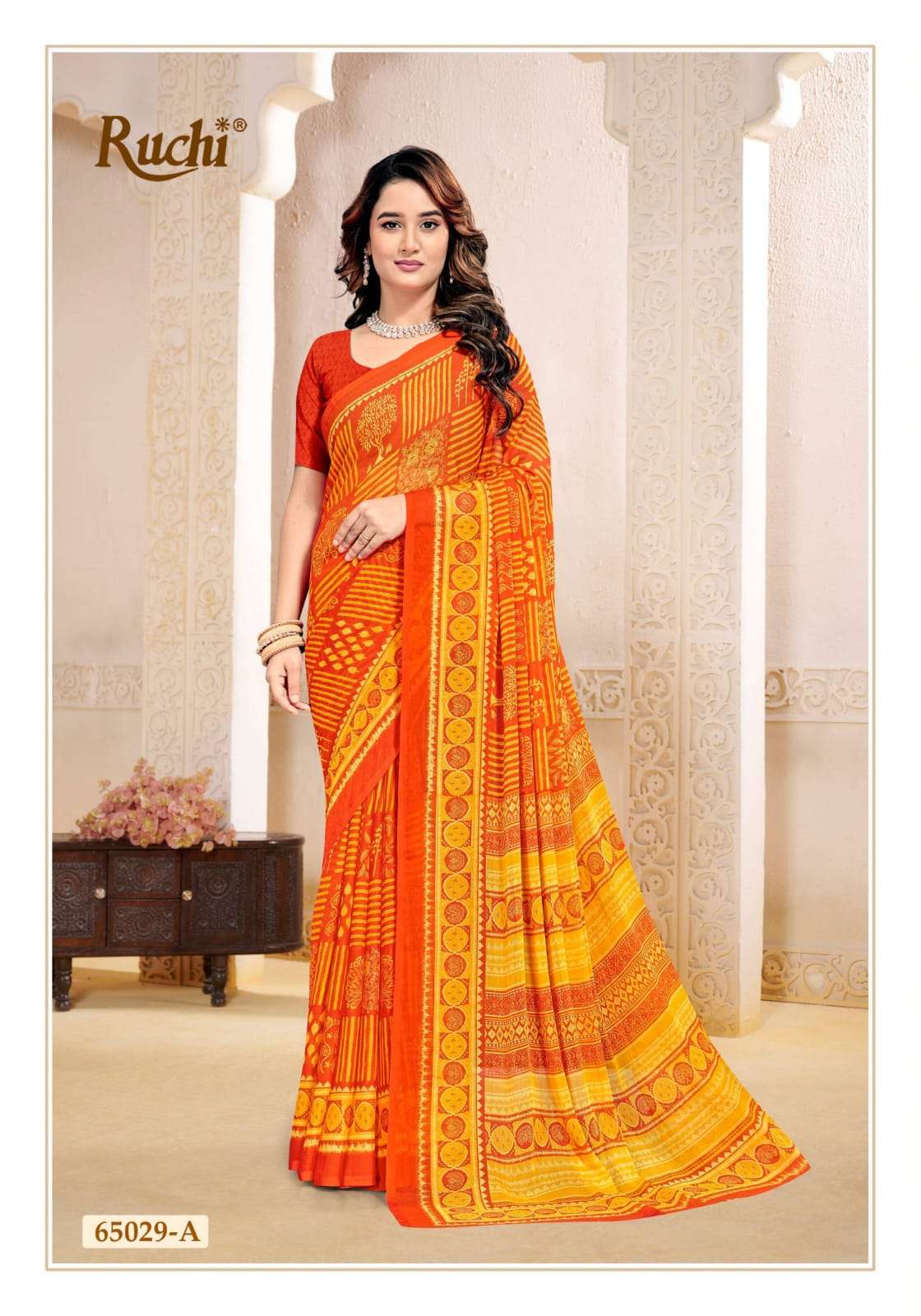 Ruchi Saree Super Star Chiffon Vol 263 Chiffon Saree Wholesale - Amrah Wholesale