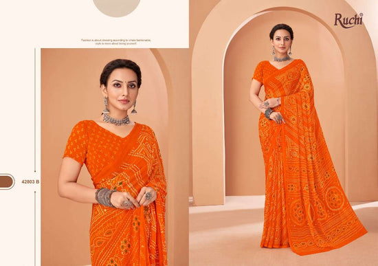 Ruchi Saree Super Star Vol Chiffon 195 Saree - Amrah Wholesale