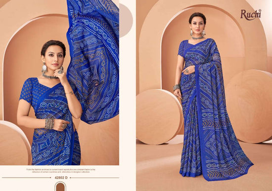 Ruchi Saree Super Star Vol Chiffon 195 Saree - Amrah Wholesale