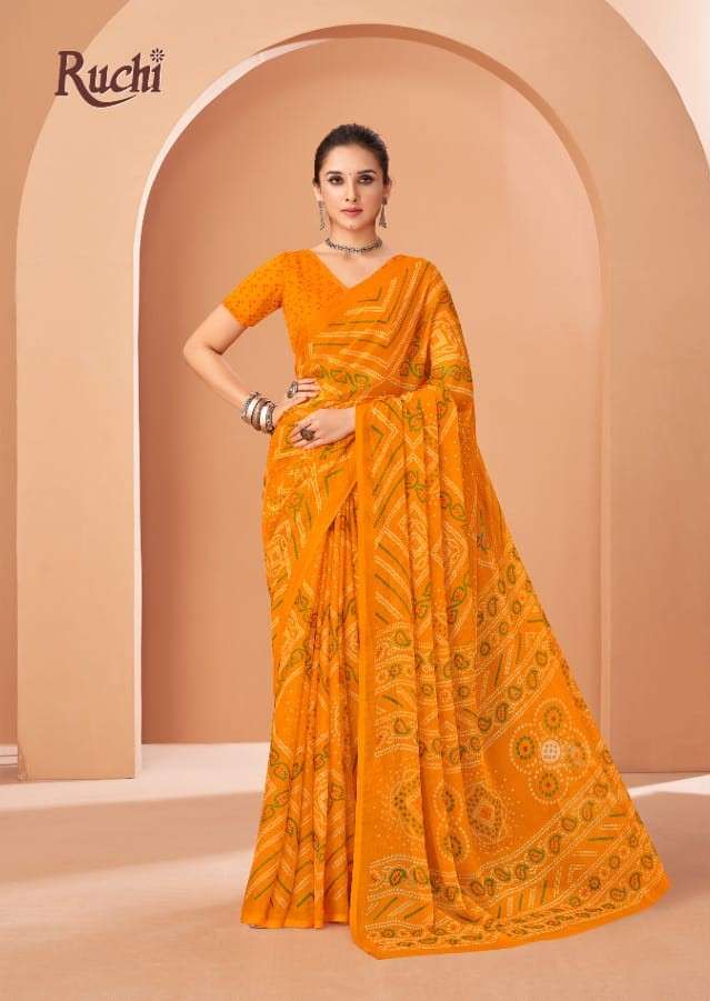 Ruchi Saree Super Star Vol Chiffon 195 Saree