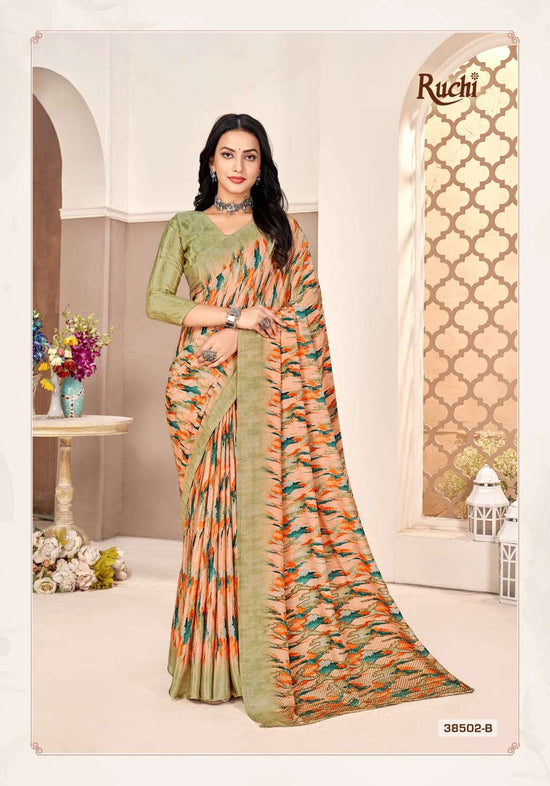 Ruchi Saree Vedanta Silk Crepe Silk Saree - Amrah Wholesale