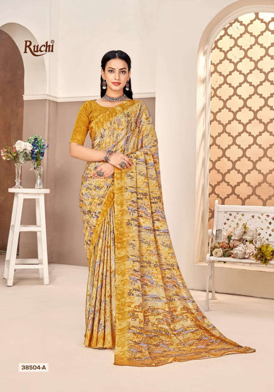 Ruchi Saree Vedanta Silk Crepe Silk Saree - Amrah Wholesale